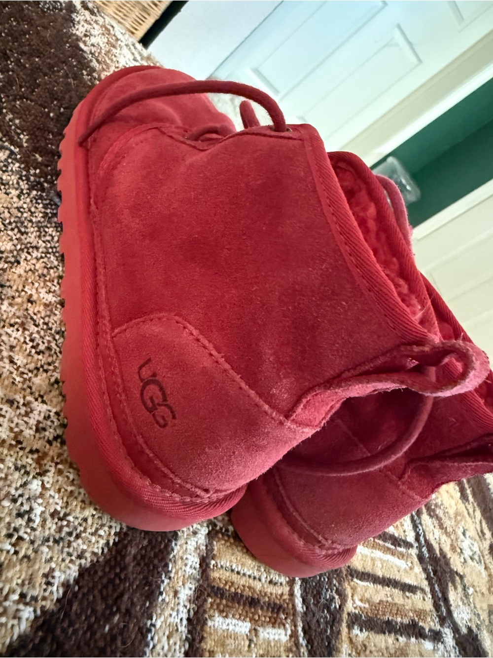 UGG Mini Boot in Red Suede